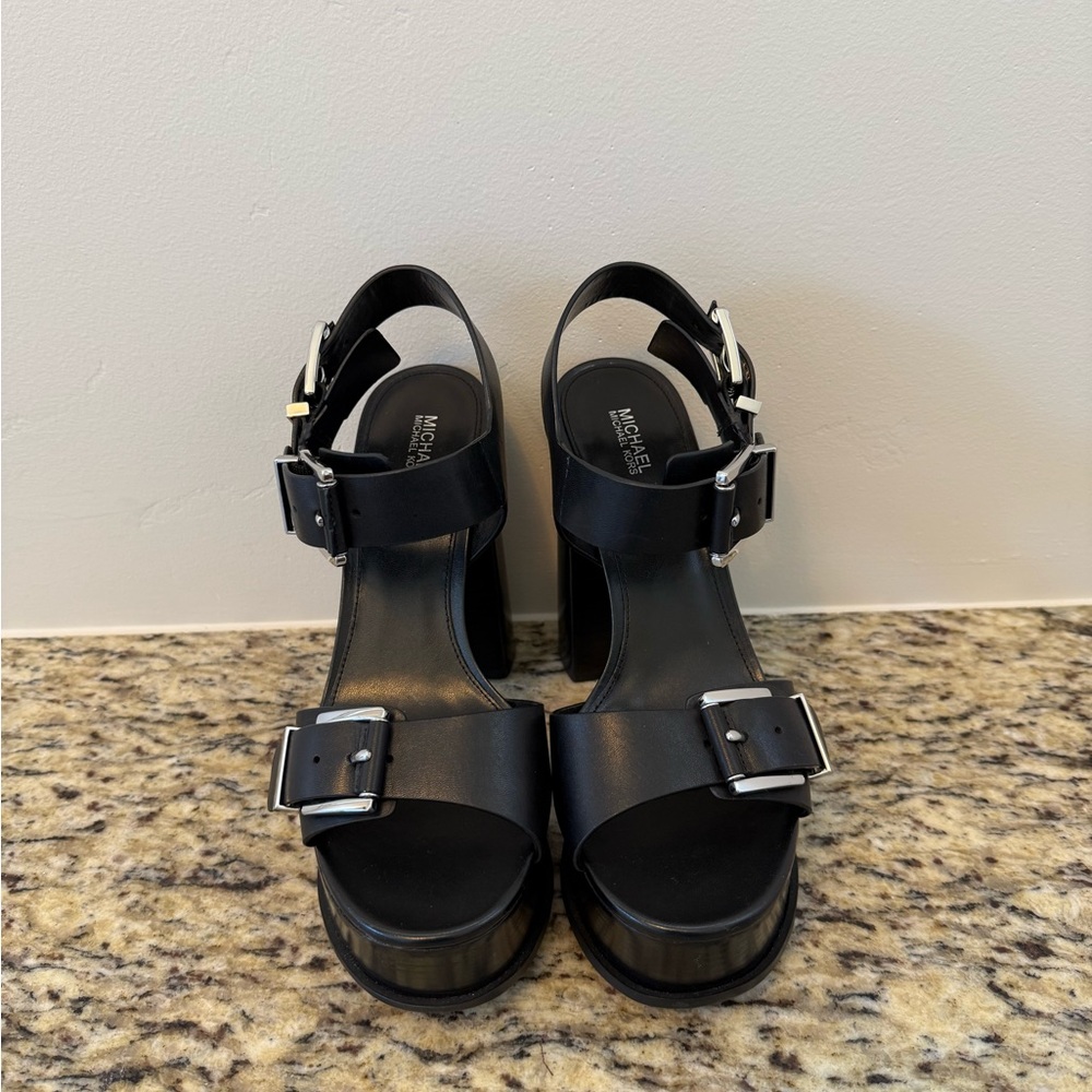 Michael Kors Black Platform Sandals
